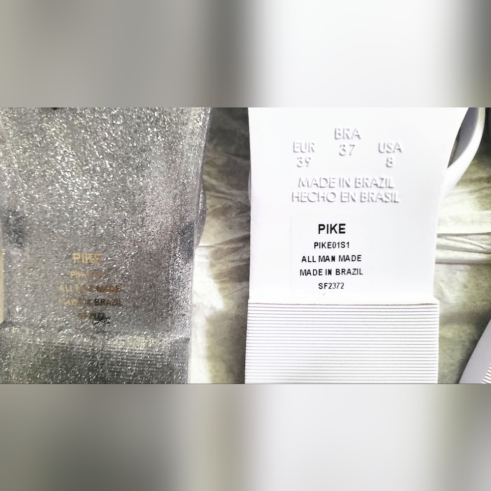 NWT! Steve Madden Women's Silver/White Pike Jelly Summer Beach Sandal Bundle 8 - Picture 4 of 16